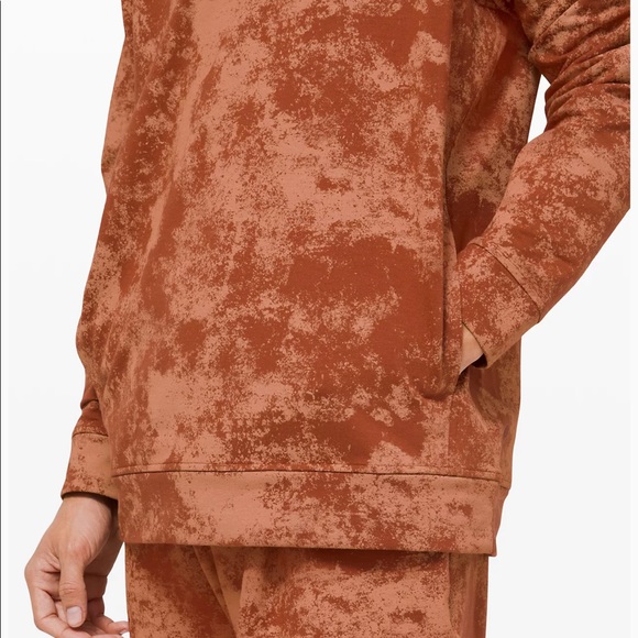 New LULULEMON City Sweat Hoodie Rust Red Tie Dye M - Picture 4 of 5